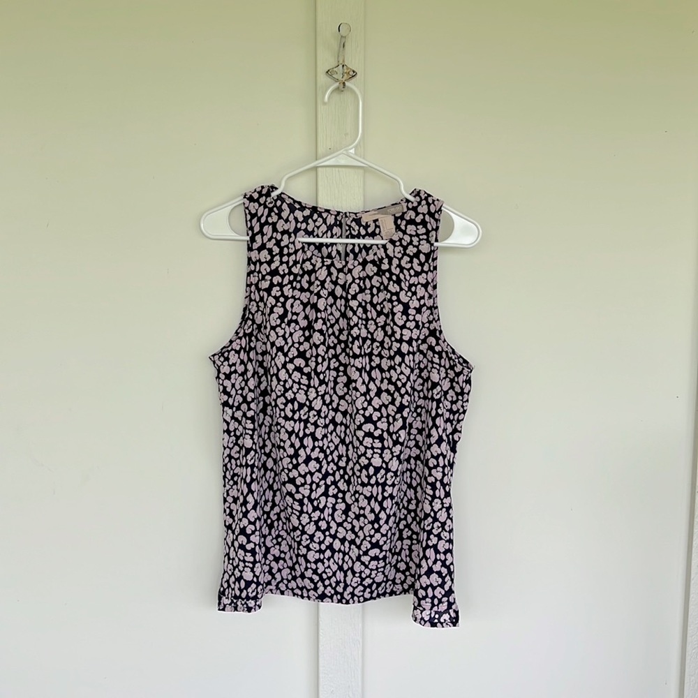 Forever 21 sleeveless leopard blouse